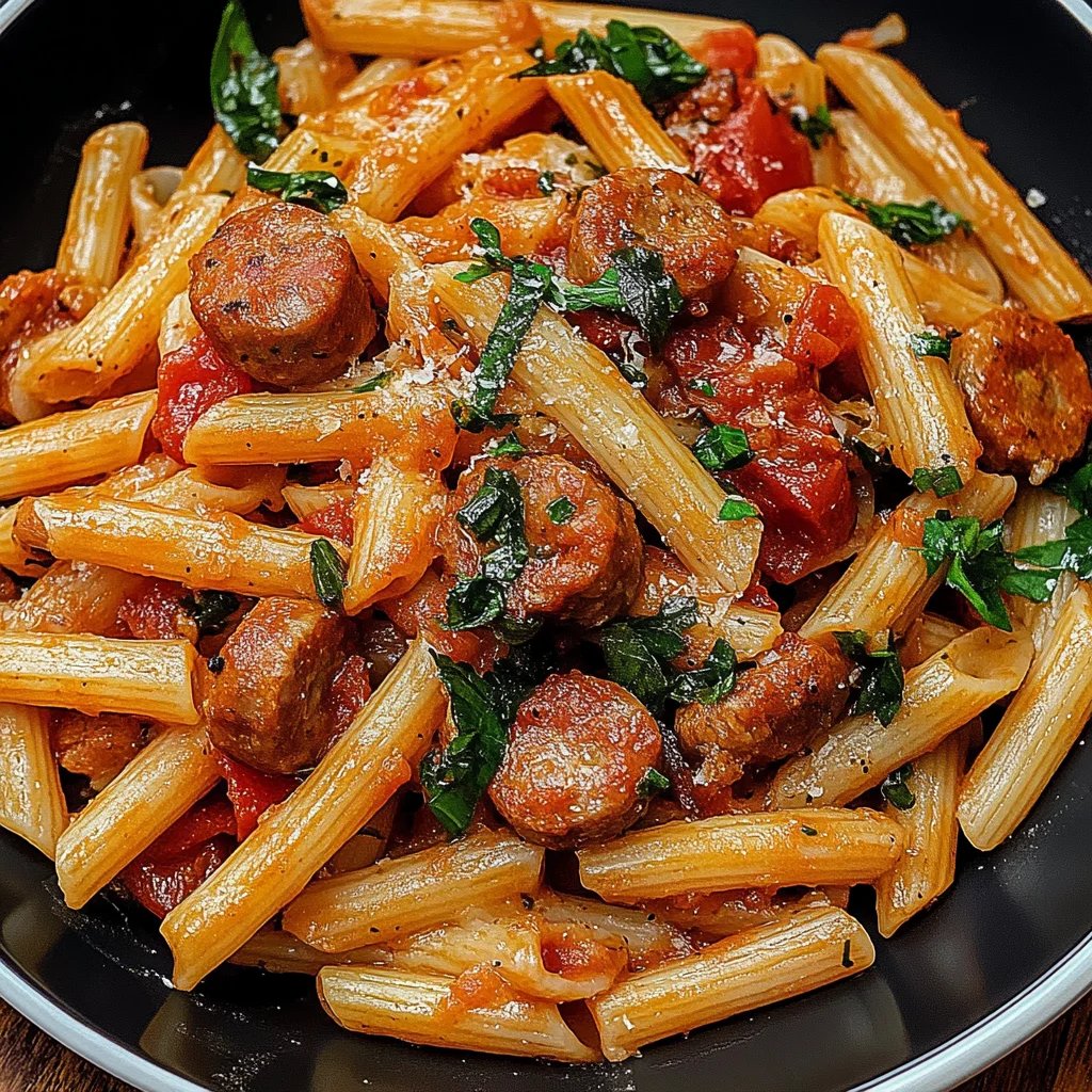 Cremige Cajun-Wurst-Pasta