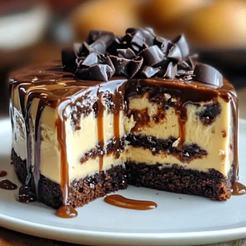 Karamell-Brownie-Käsekuchen