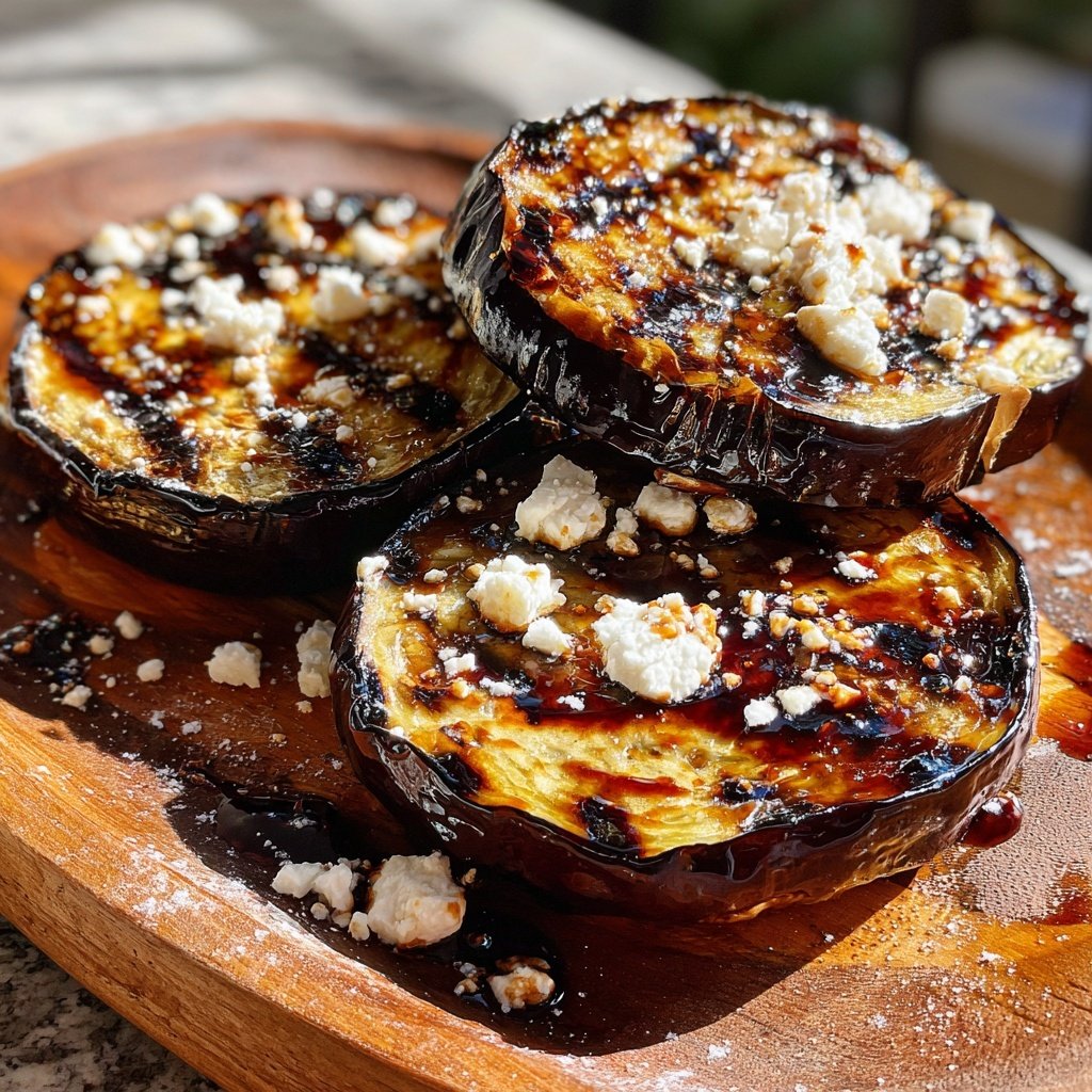 Gegrillte Auberginen Scheiben