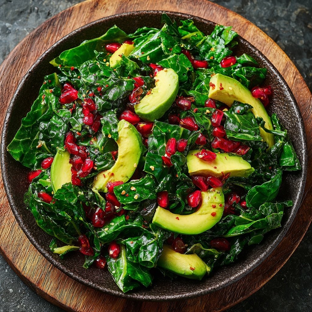 Vegetarischer Grünkohl-Salat