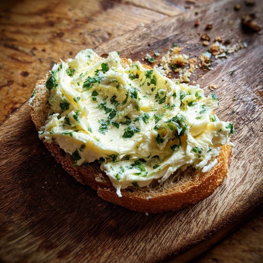 Kräuterbutter Mit Knoblauch Und Salz