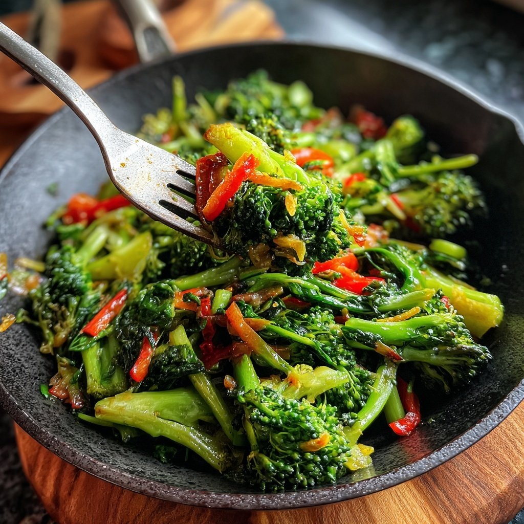 Brokkoli Pfanne Mit Ingwer