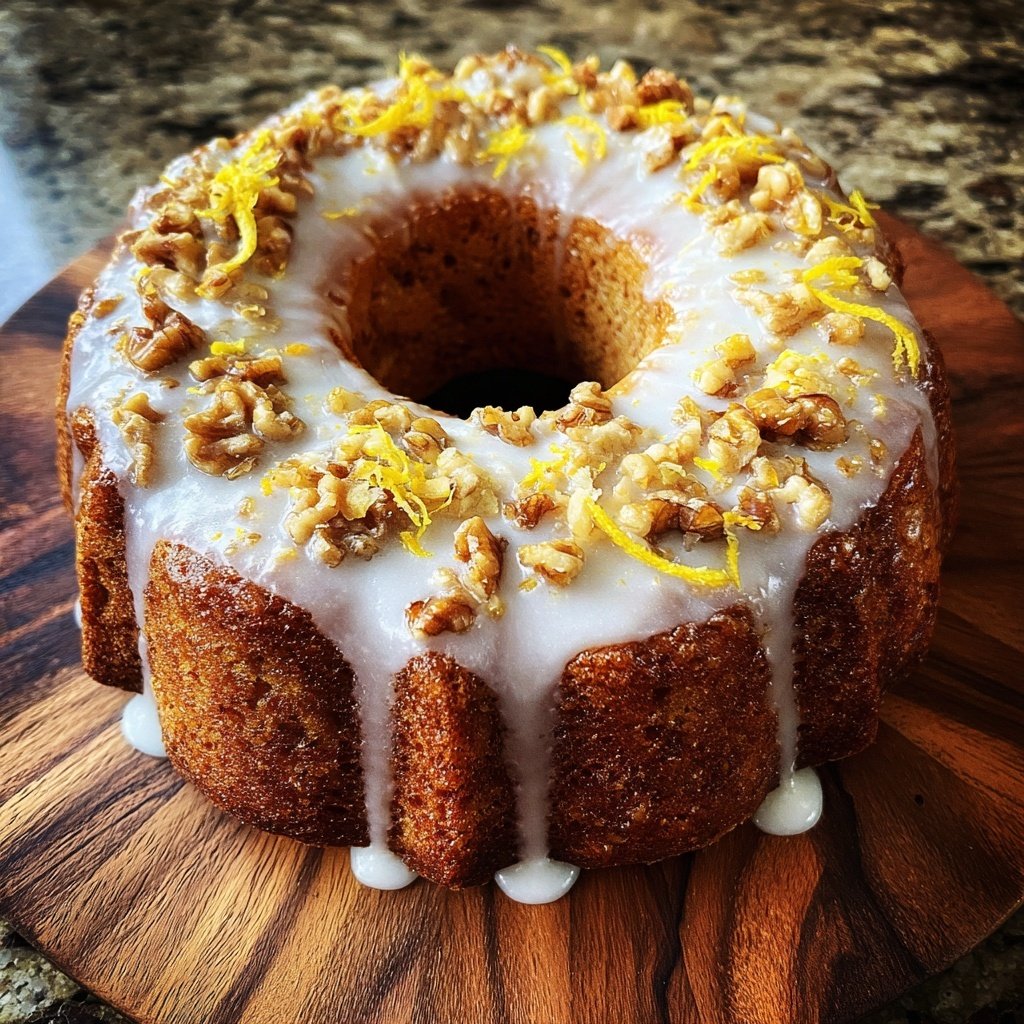 Karottenkuchen Mit Zitronenguss