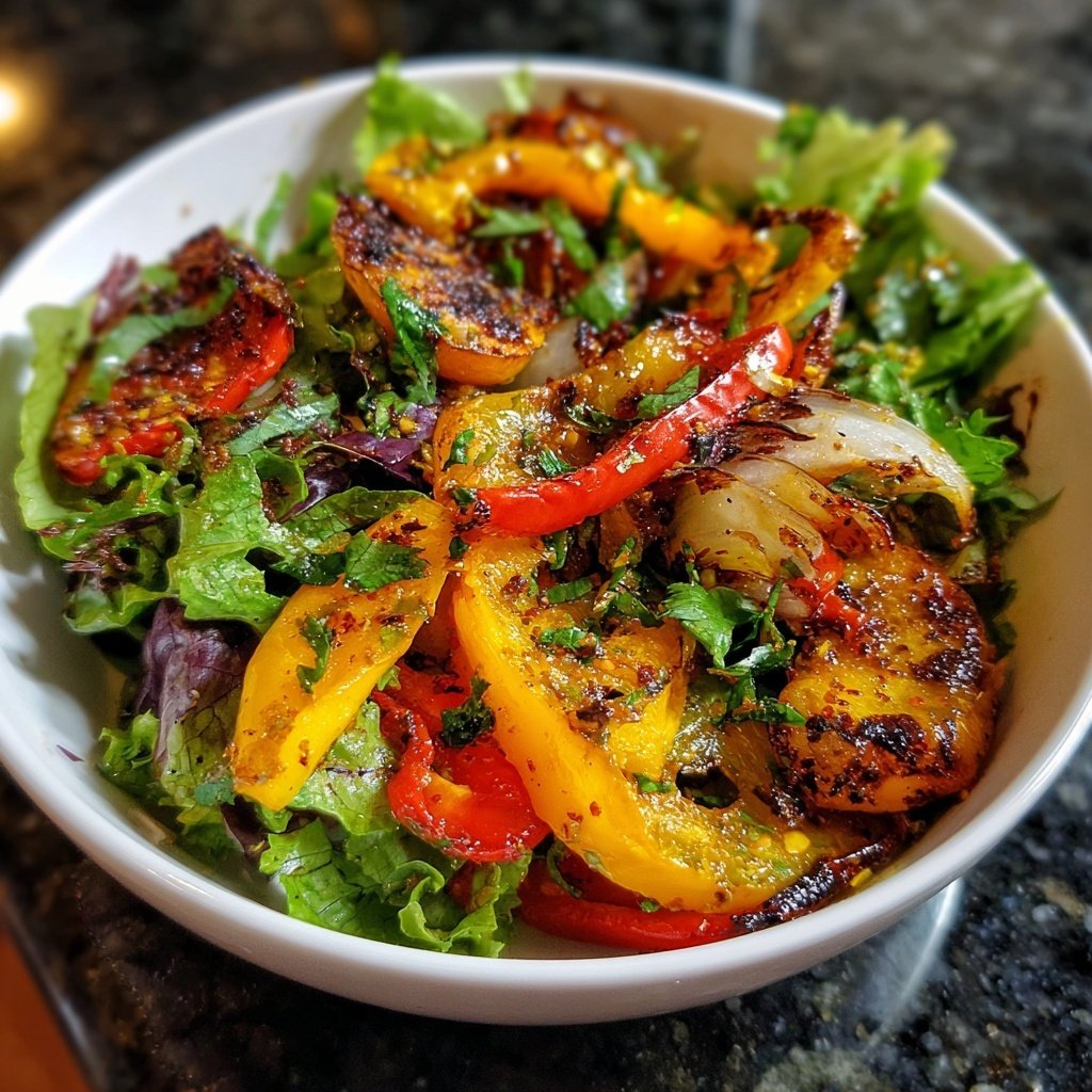 Salat Zum Grillen Mit Paprika