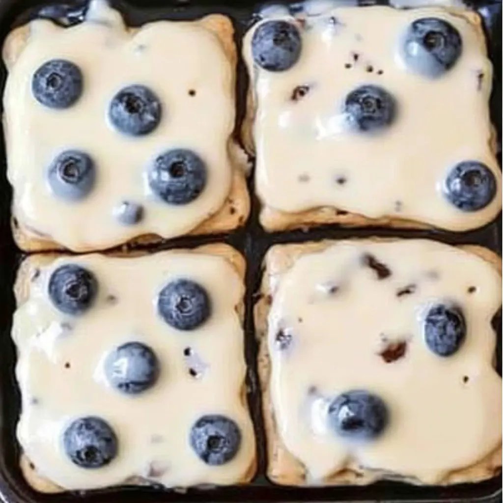 Blaubeer-Joghurt-Waffeln