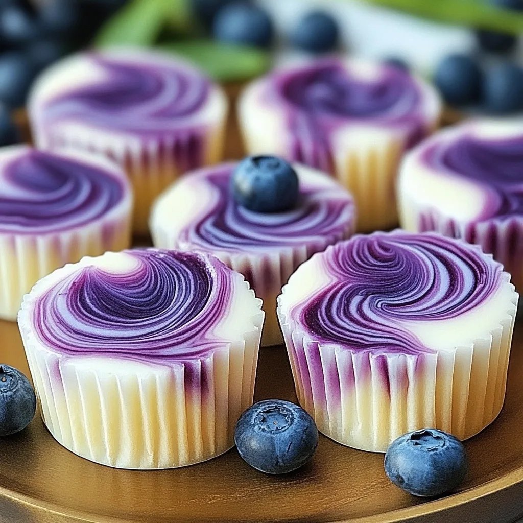 Blueberry Swirl Yogurt Bites
