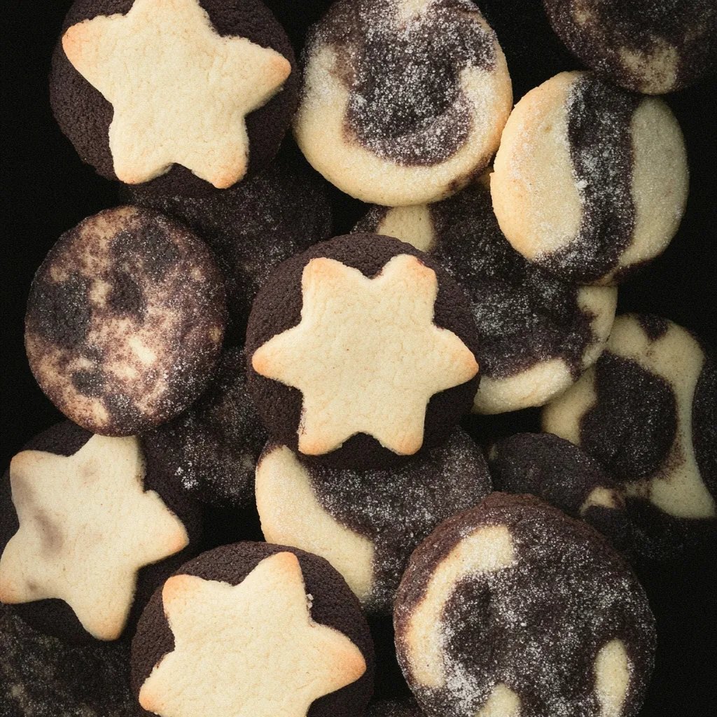 Schwarz-Weiß-Gebäck