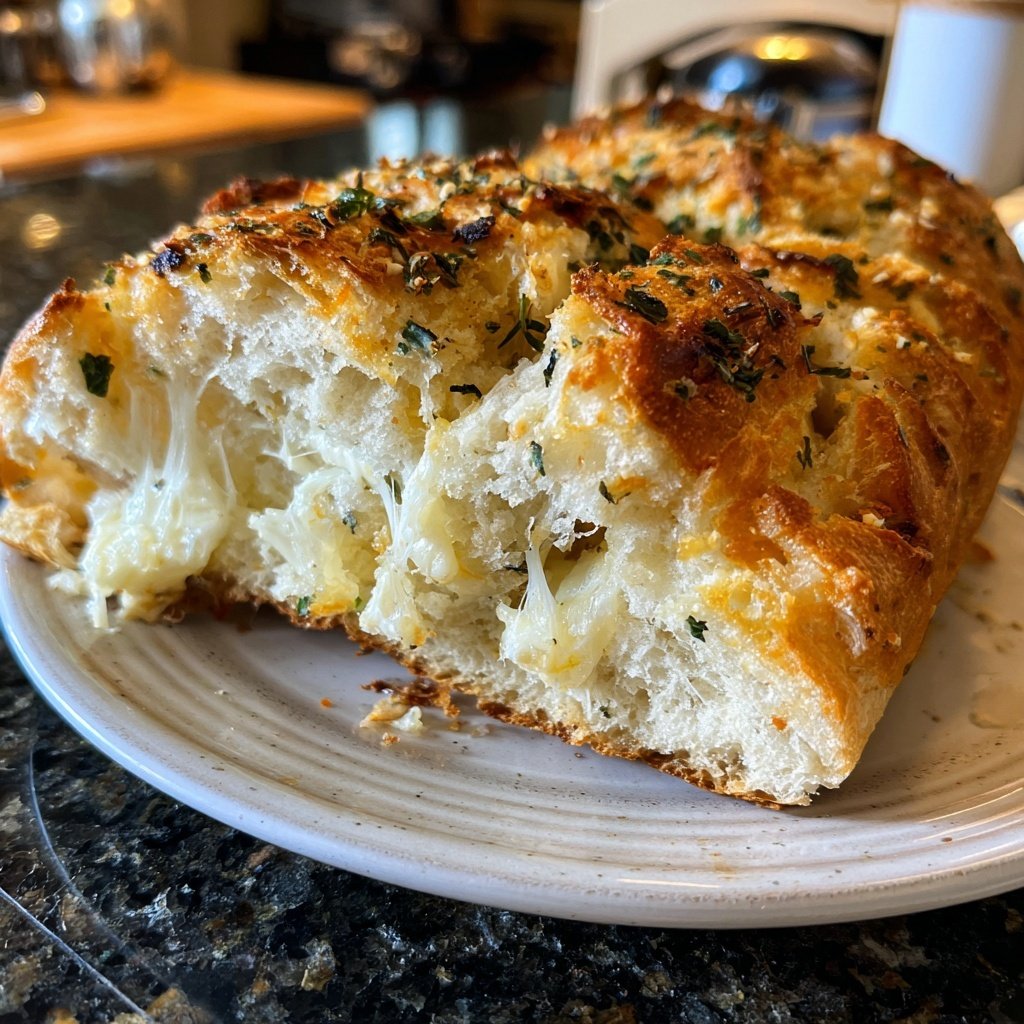 Zupfbrot Mit Käse Und Knoblauch