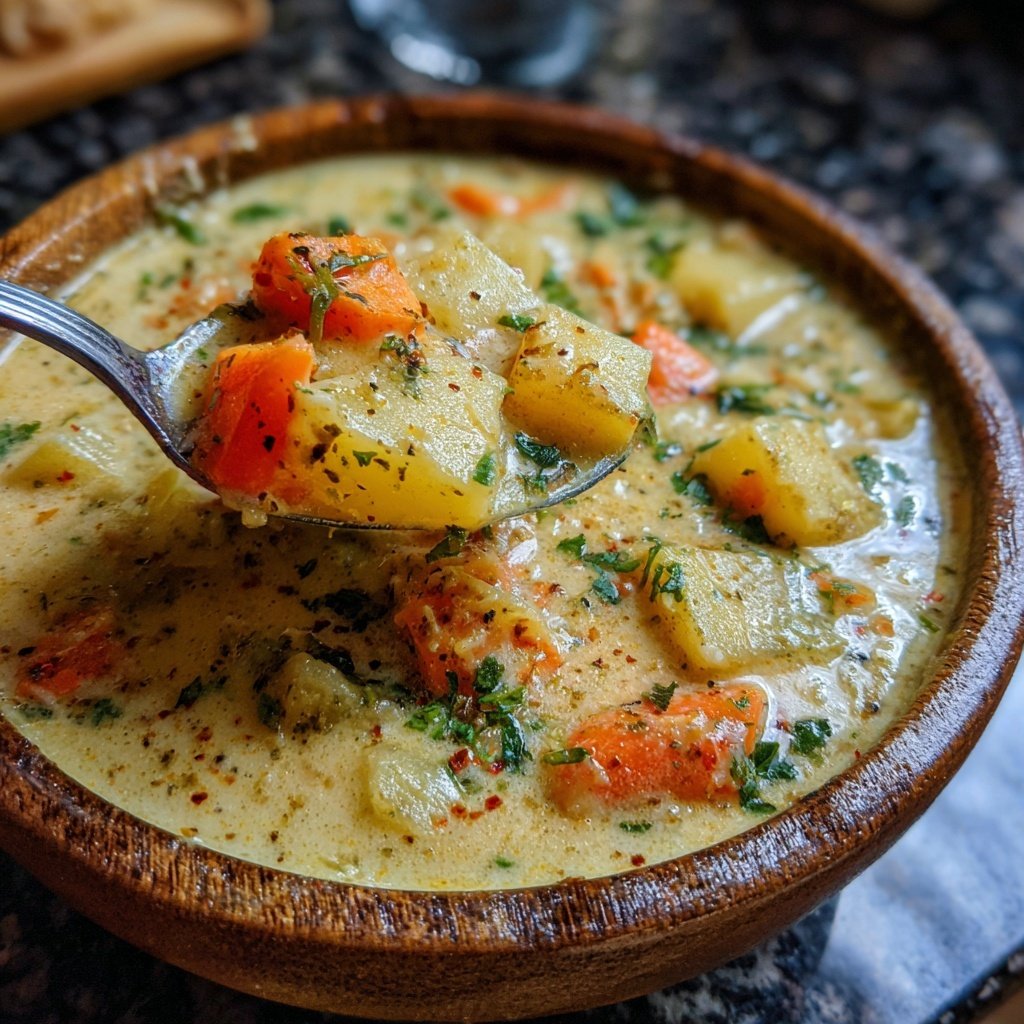 Herzhafte Cremige Herbstgemüse-Suppe: Der Trick für perfekt stückige Kartoffeln