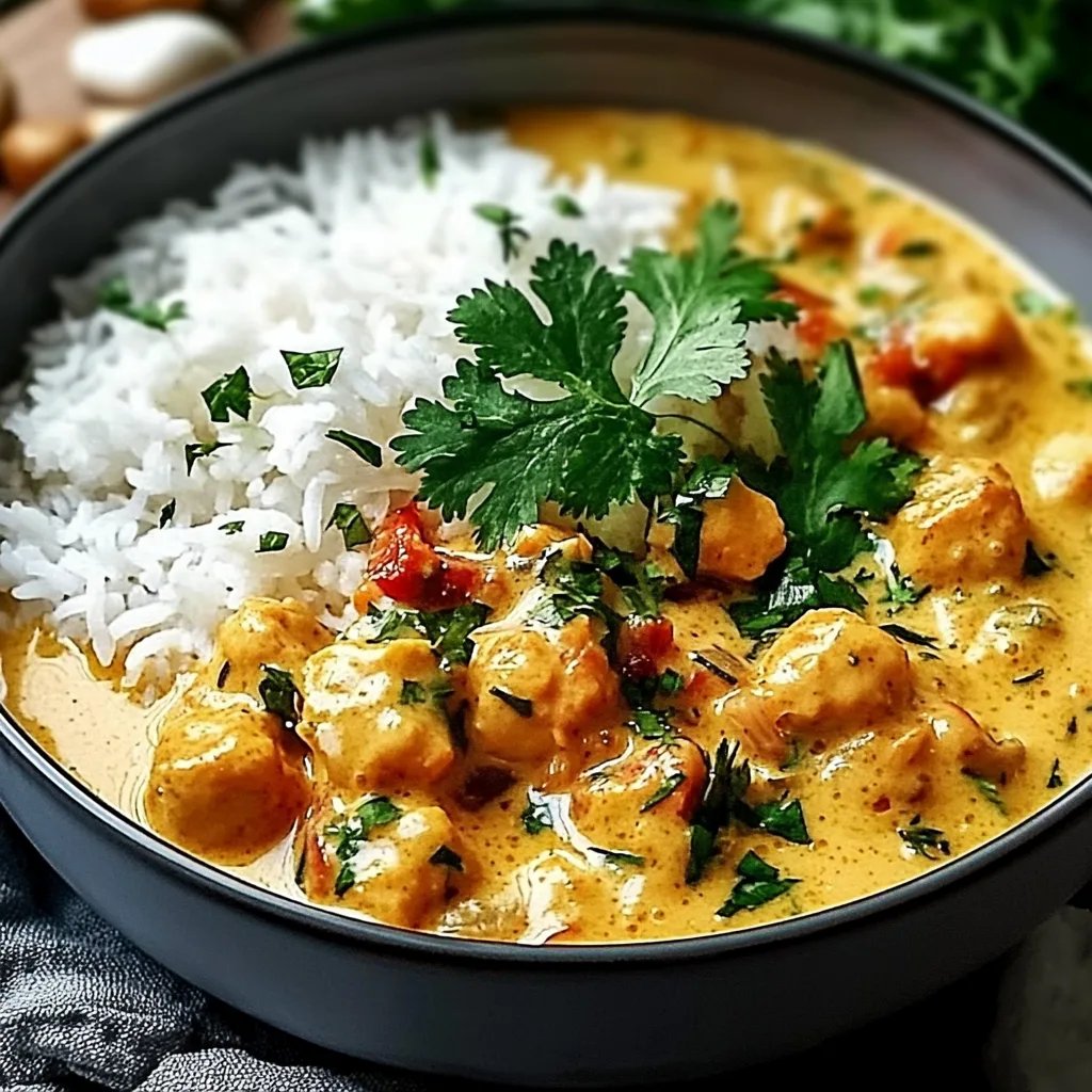 Thai Erdnuss-Curry mit Kokosmilch