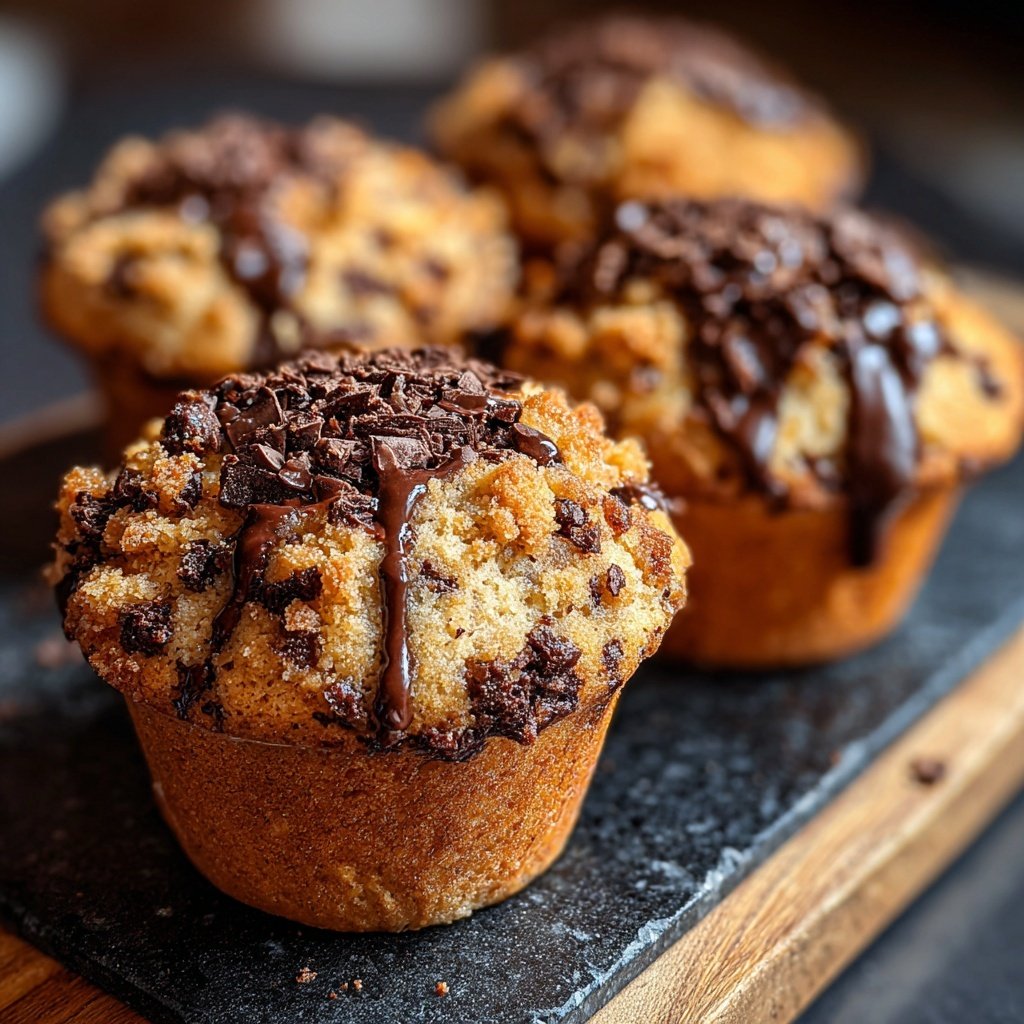 Muffins mit Schoko-Crunch
