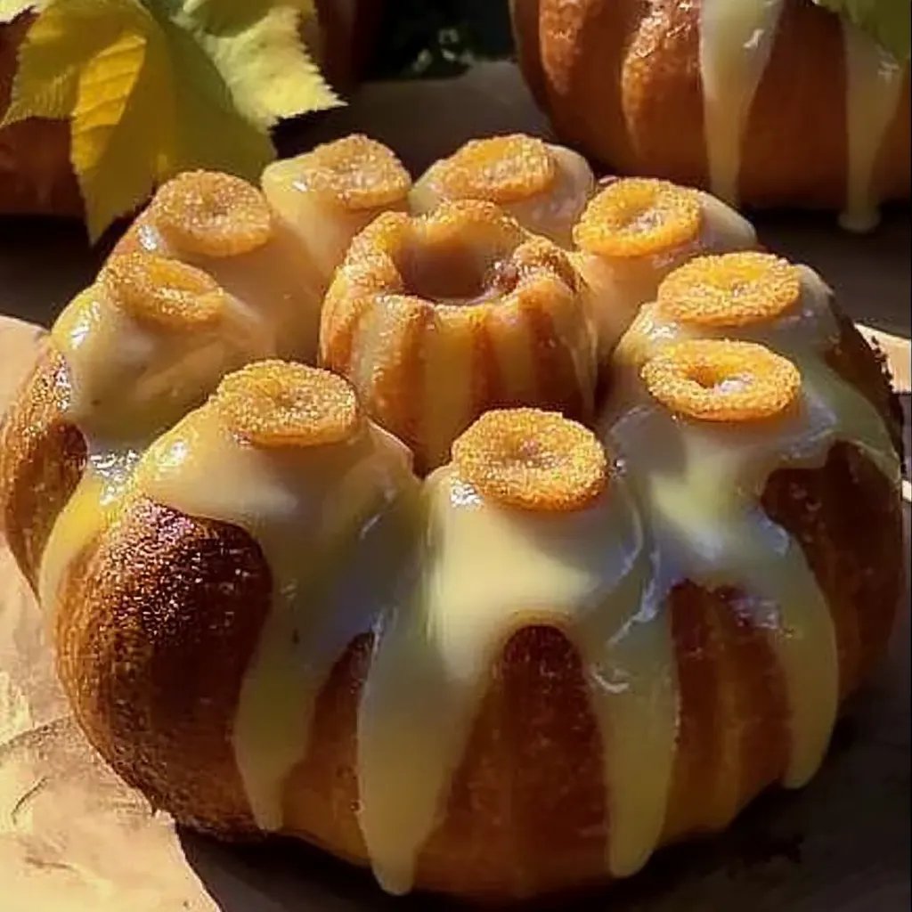 Kürbisförmige Zimtschnecken mit Frischkäseglasur