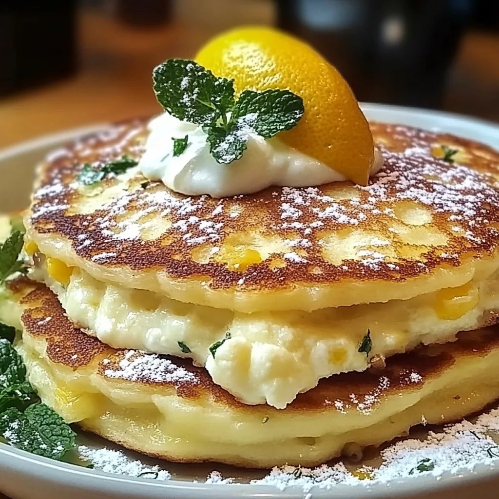 Zitronen-Ricotta-Pfannkuchen